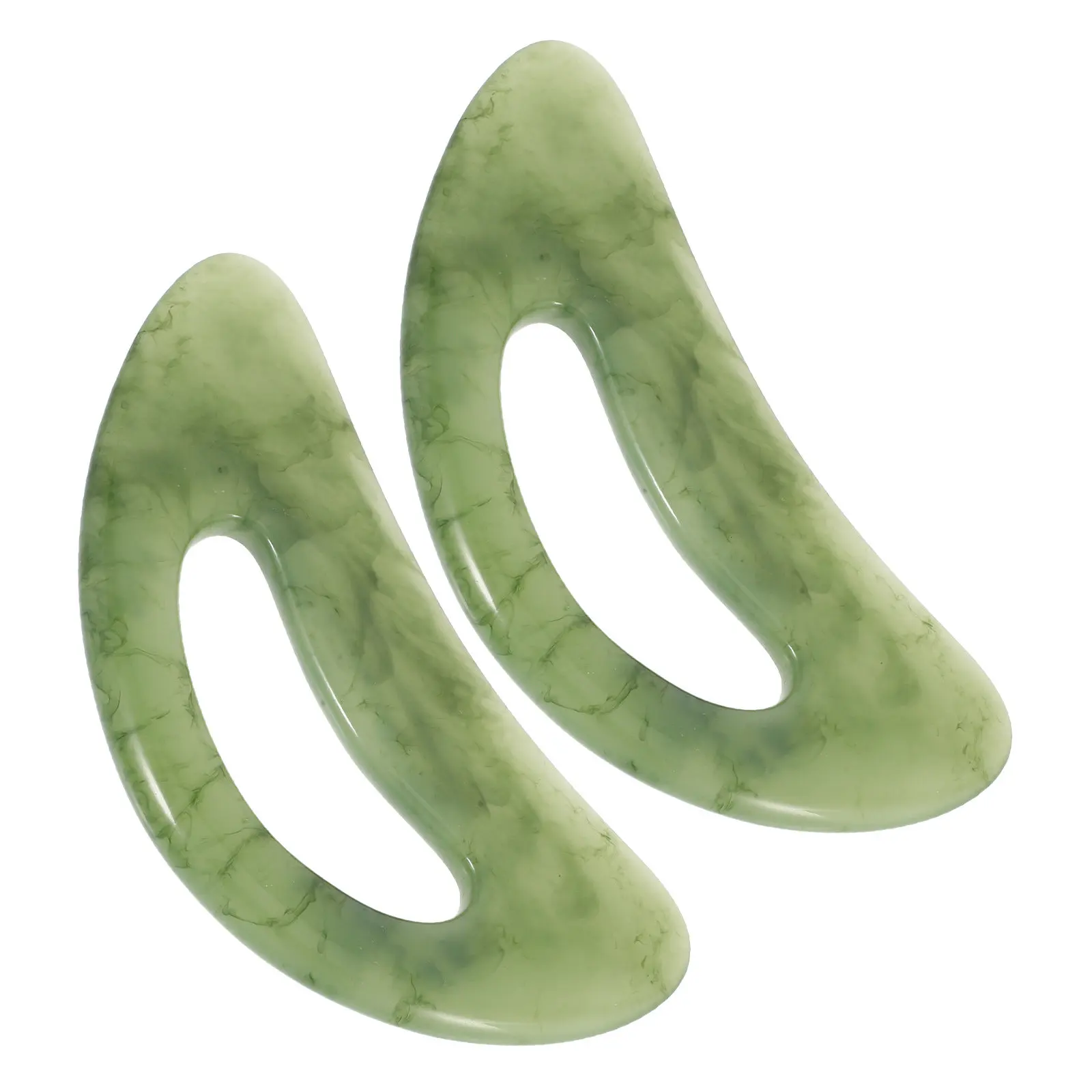 

2Pcs Resin Gua Sha Board Full Body Scraping Tool Manual Muscle Relief Massage Sculpting Tool Portable Body Massage Scraper