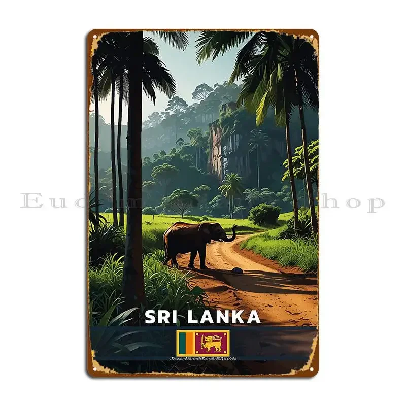 Sri Lanka Travel Metal Sign Decoration Print Painting Cinema Mural Tin Sign Poster