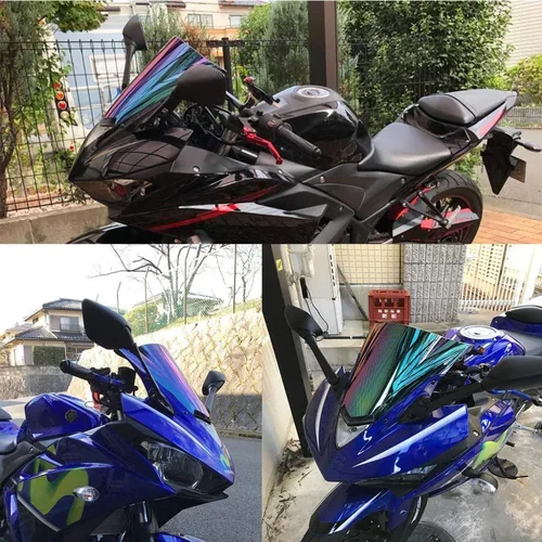 Imagen 2 del producto Parabrisas de motocicleta de doble burbuja para Yamaha YZF R3 R25 2014-2018