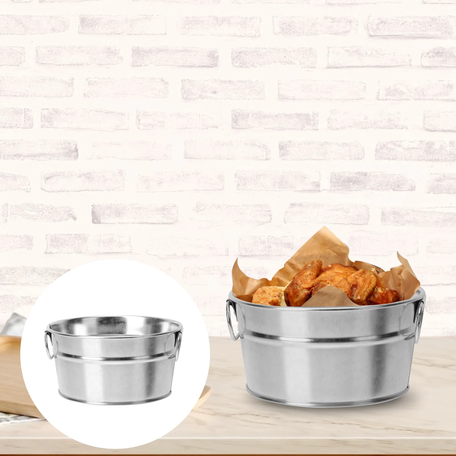 

Seafood Bucket Snack Container Snacks Storage Containers Ice French Fries Buckets Barrel