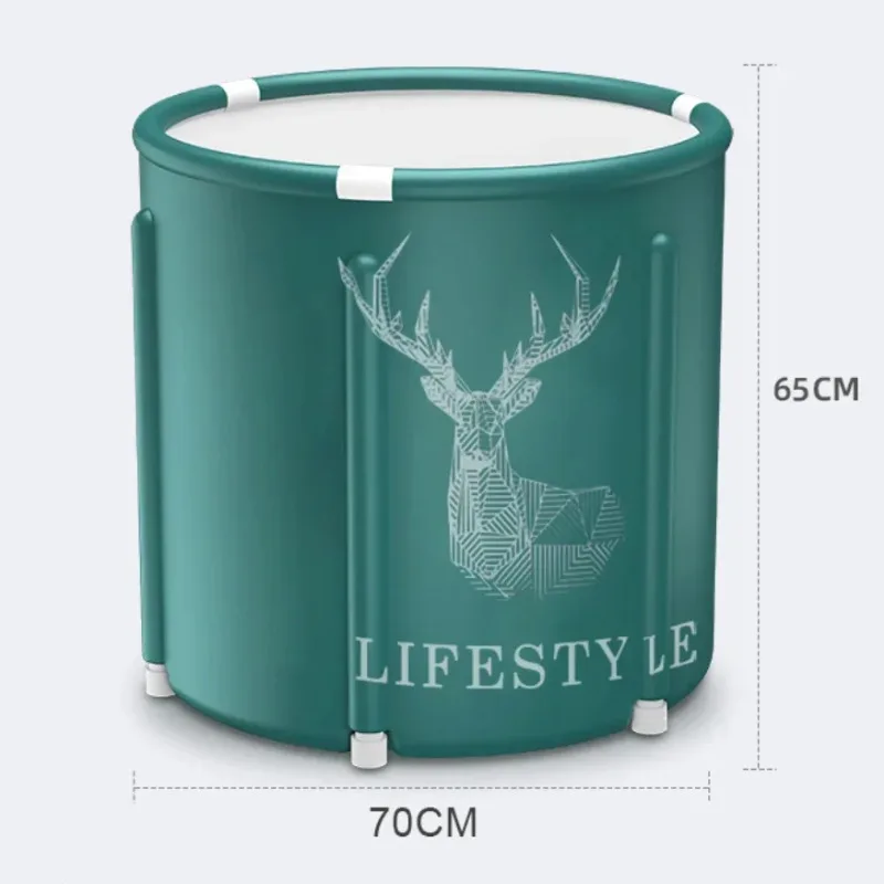 

Portable Foldable Bathtub Bucket, Large Capacity Bathroom, Ice Bath, Winter Shower, Free Installation, Adults, Baby Swiming