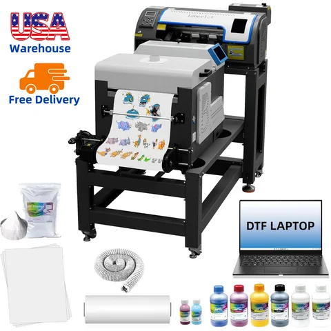 Lancelot A3 M1630 Pro DTF Printer Bundle – All-in-One Automatic T-Shirt Printing System with Powder Shaker & Heat Press Auto