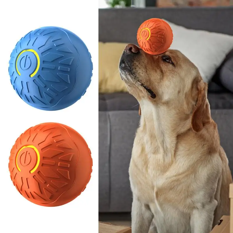 

Electric Pet Ball Dog Toy Ball Automatic Moving Bouncing Rolling Ball USB Rechargeable Smart Puppy Interactive Dog Chew Toy Ball