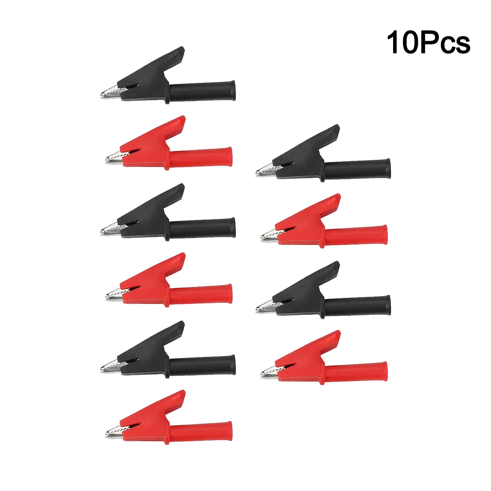 Easy Connect Crocodile Clips 2000V 30A Current Battery Connectors Black Crocodile Clips Electrical Engineering Voltage Testers
