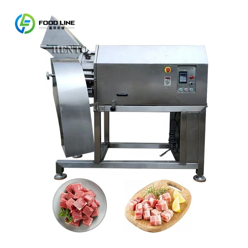 Customized High Automation Frozen Meat Cutter Machine / Meat Dicing Machine / Meat Cutting Machine