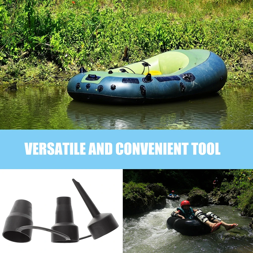 

3 Sets Air Pump Nozzles Plastic Replacement Accessories Mattress Bed Inflatable Boats Swimming Rings Vacuum Compressor Bag Air