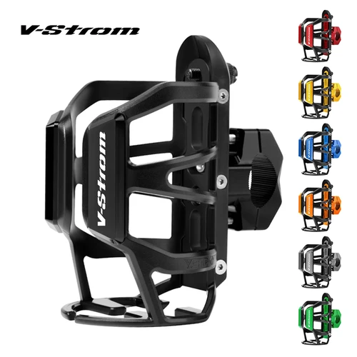 Soporte para botella de agua y bebidas para motocicleta Suzuki VSTROM, 650, 1000, 1050, 1050XT, V-STROM, DL250, DL650, DL1000