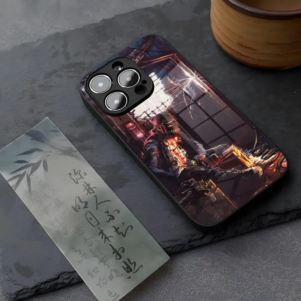 RUST Game Phone Case Tempered Glass For IPhone 14 15 16 13 12 11 Pro XS Max Plus Mini 16e Coque