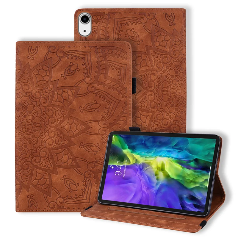 3D Flower Embossed for iPad Mini 7 Case M2 PU Leather Book Cover Tablet for Funda iPad Mini 7 Mini7 2024 A17 Pro Case