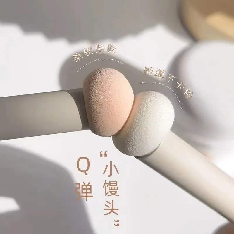 1PCS Halo Dye Kurzen Griff Mini Runde Kopf Concealer Tragbare Pilz Kopf Concealer Eyering Akne Druck Kosmetische Werkzeug