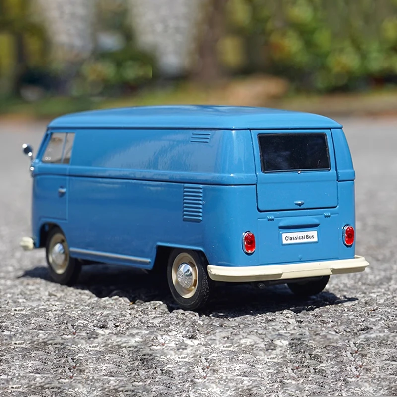 Diecast in scala 1:24 1972 T1 Bus in lega modello di auto d\'epoca Prodotto finito Simulazione Collezione di giocattoli Display regalo Modello statico