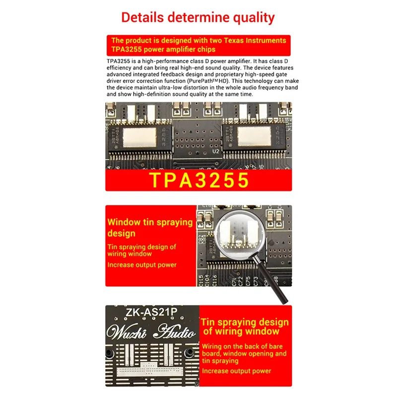 ABZW ZK-AS21P Bluetooth Enabled Digital Power Amplifier Board Stereo 2X3000W+ 600W Subwoofer Module