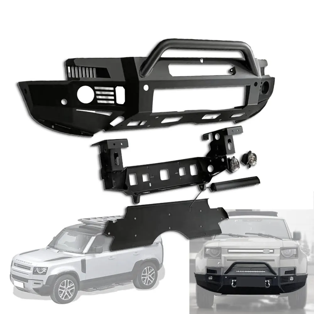 

Новый дизайн автомобильных аксессуаров, стальной передний бампер для Land Rover Defender 90 110 2020-2024