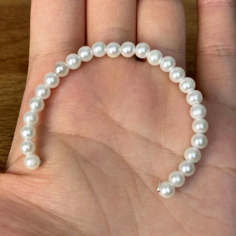 Fashion 1/6 Bjd Dolls Jewelry Hairband Pearl Bow Hairband 30cm Doll Jewelry Headwear Doll Hair Accessories