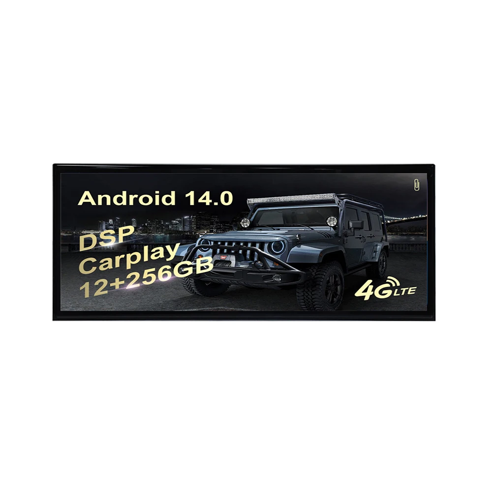 شاشة 15.8 بوصة تعمل باللمس أندرويد 14.0 لأودي A6 2010 إلى 2011 سيارة carplay الوسائط المتعددة راديو نظام تحديد المواقع والملاحة وحدة رئيس لاسلكية #1