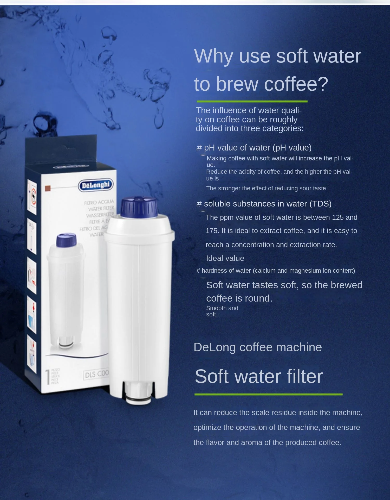 De'Longhi - ECAM serie Waterfilter - 5 stuks - Waterfilter voor De'Longhi - ECAM serie Waterfilter - 5 stuks - Waterfilter voor