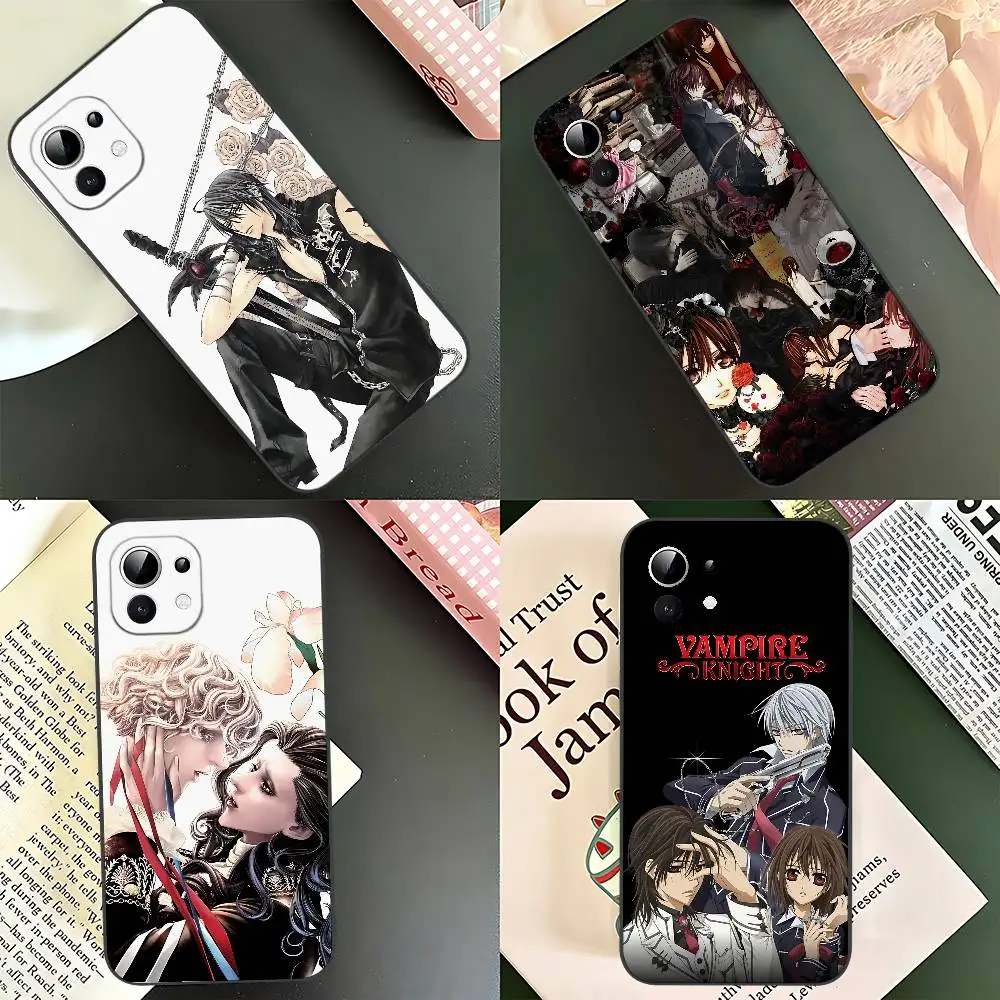 

Anime M-Manga Vampire Knight Slim Black Shockproof Phone Case Fit For Xiaomi 12,11,12S Ultra & Redmi Note 11,10T,9,9A,8Pro,8T,5G