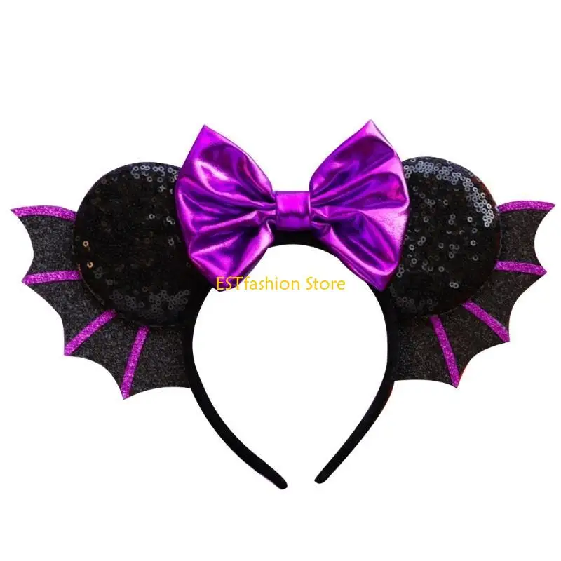 

Y5GC Уникальная повязка на голову с крыльями летучей мыши, аксессуары для волос для вечерние украшений на Хэллоуин