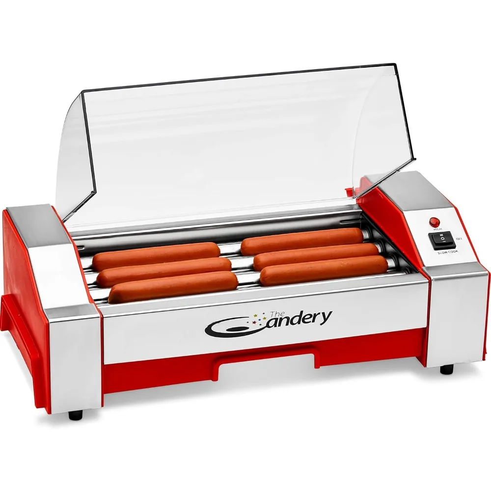 Elektrische Hot Dog Roller-Wurst Grill Herd Maschine-6 Hot Dog Kapazität-Haushalt Hot Dog Maschine für Kinder und Erwachsene