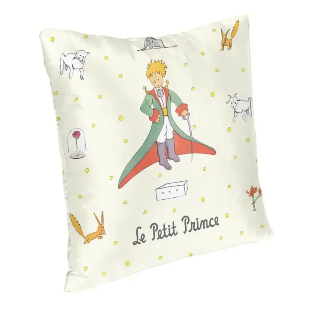 The Little Prince Characters Throw Pillow Case Home Decor Square Le Petit Prince Cushion Cover 40x40 Pillowcover for Living Room image 2