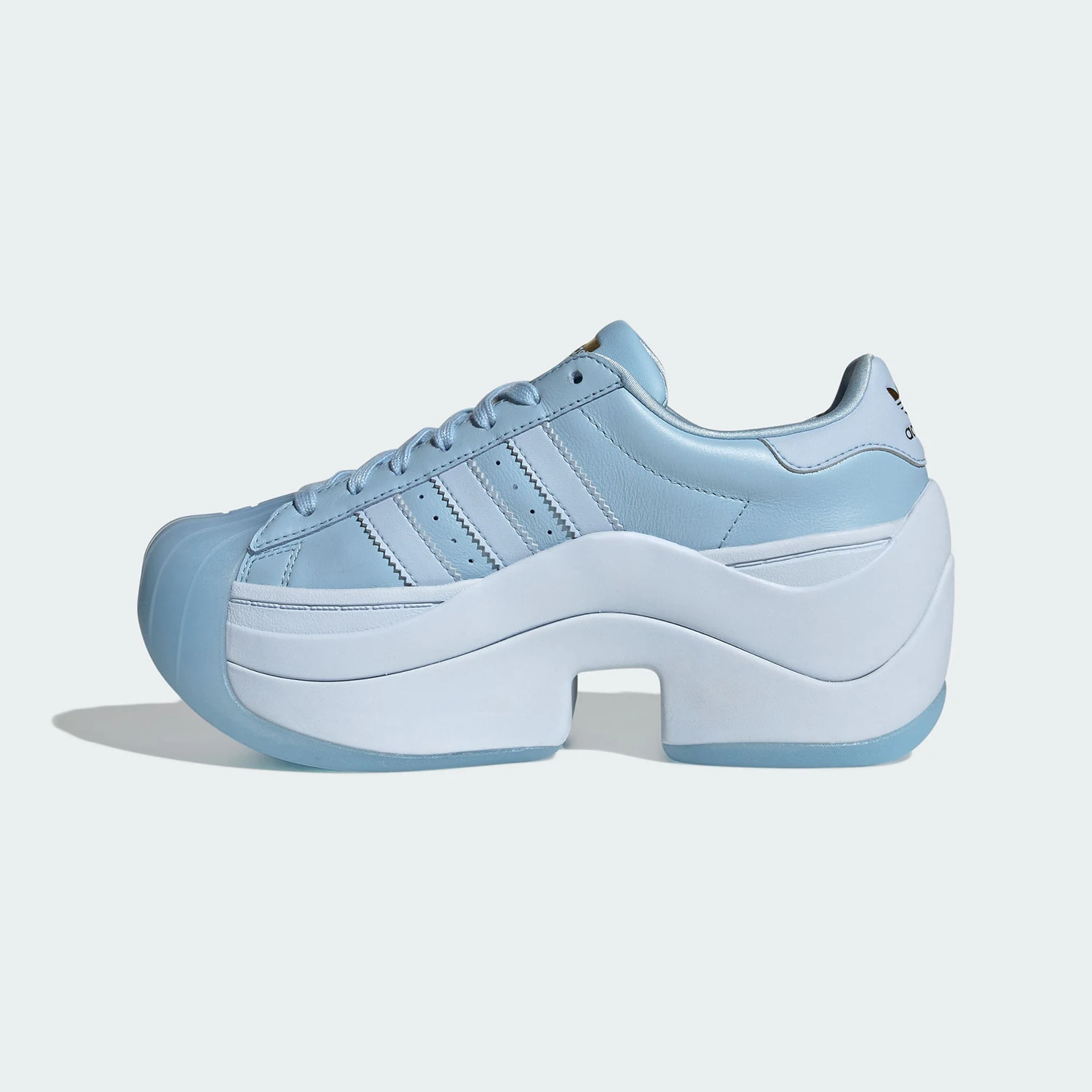 Adidas Authentic Three Leaves Women's Fashion Thick Sole Cushioned Casual Shoes KI3553