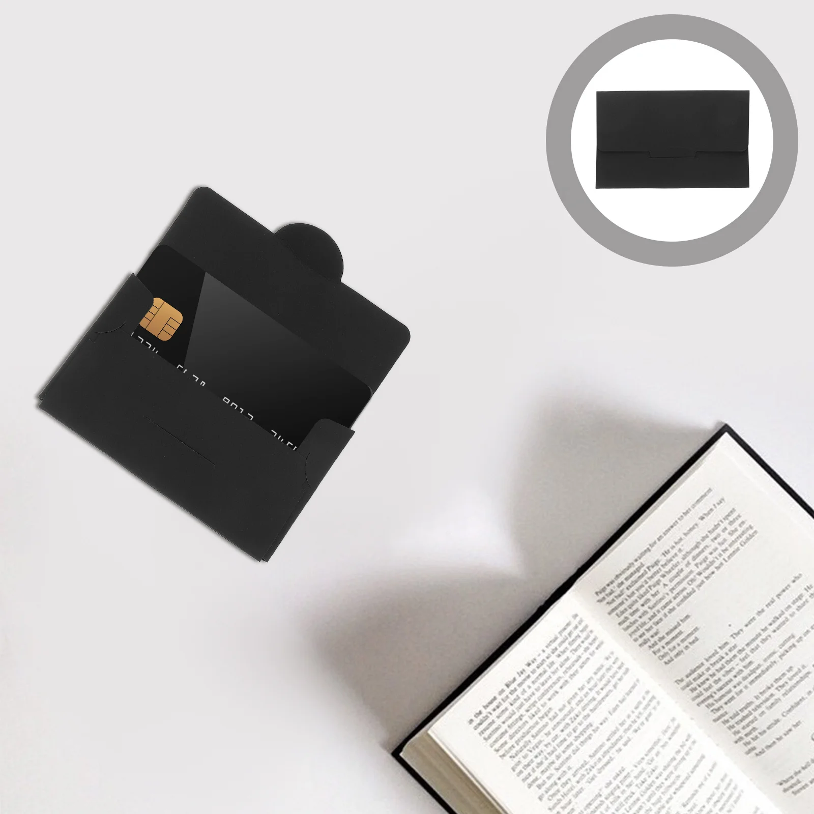 

50pcs Member Sleeves Credit Card Paper Sleeves Writeable Key Card Holder For Hotel Atm Id Transit Business Cards Protection