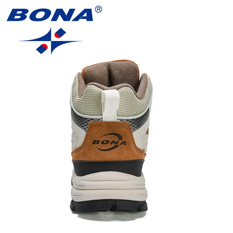 BONA New Designeres stivali da neve peluche stivali invernali caldi uomo scarpe da trekking all\'aperto uomo piattaforma antiscivolo calzature alte