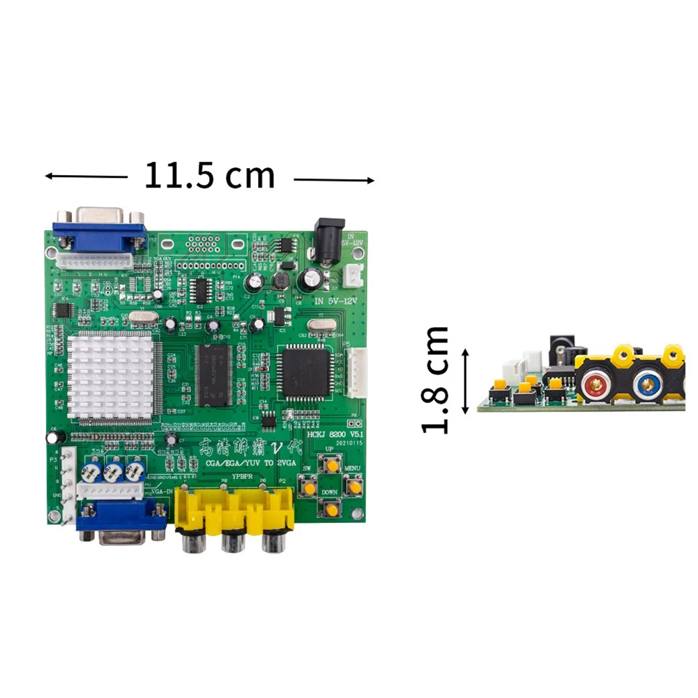 Arcade Game CGA//YUV/RGB to VGA Output HD Video Converter Board for Arcade Game Monitor to CRT LCD PDP Projector