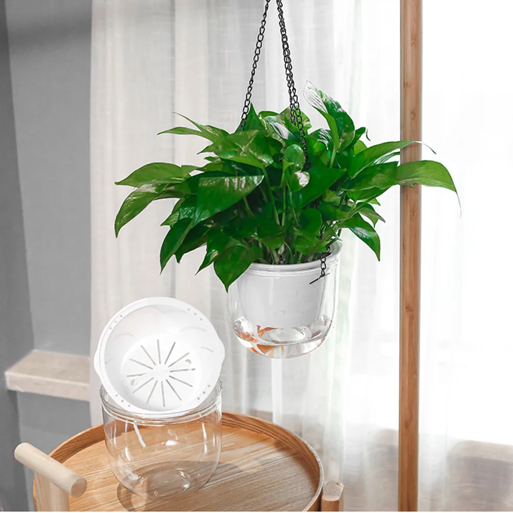 High Quality Hot New Flower Pot Washable Desktop Garden Hanging Home Iron Plant Plastic Reusable Vegetable Balcony
