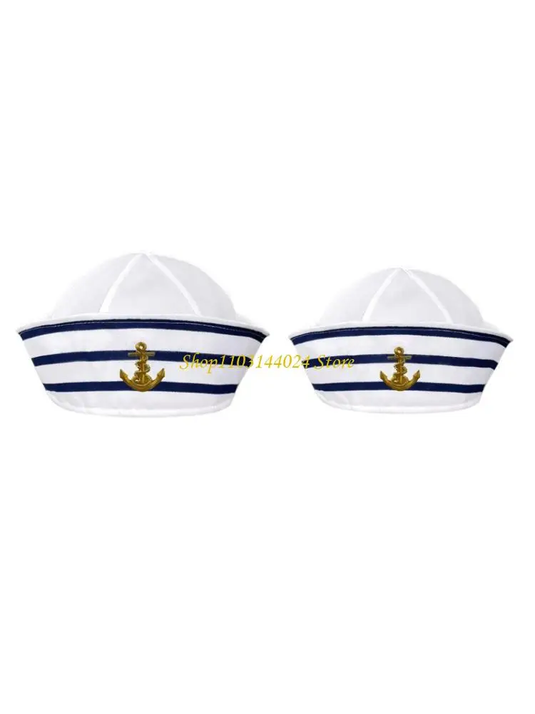 N5KE Unisex Adult Yacht Boat Sailor Captain Hat Cosplay Costume Hat Captain Hat