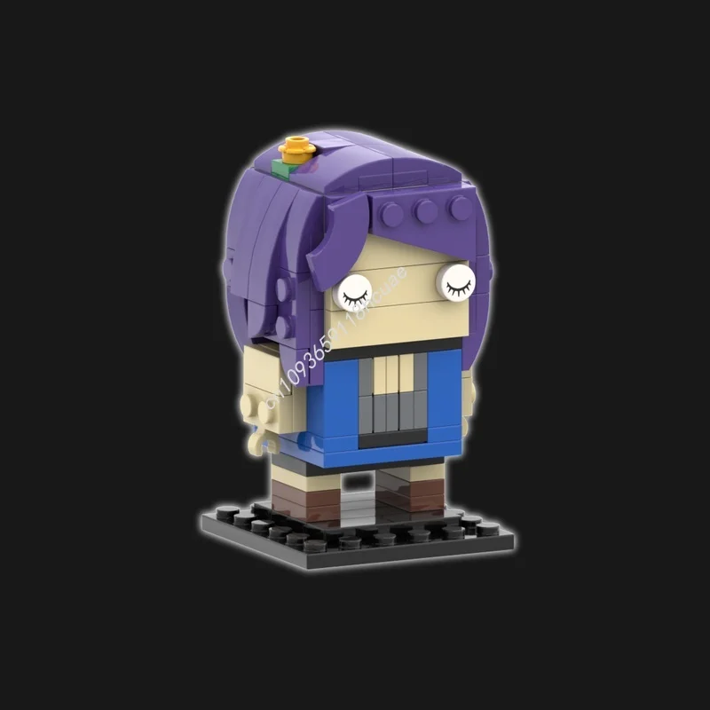 124pcs MOC Abigail Stardew Valley Brickheadzed Model Building Blocks Assemble Creative Toys Education Christmas Gift Brick Kids