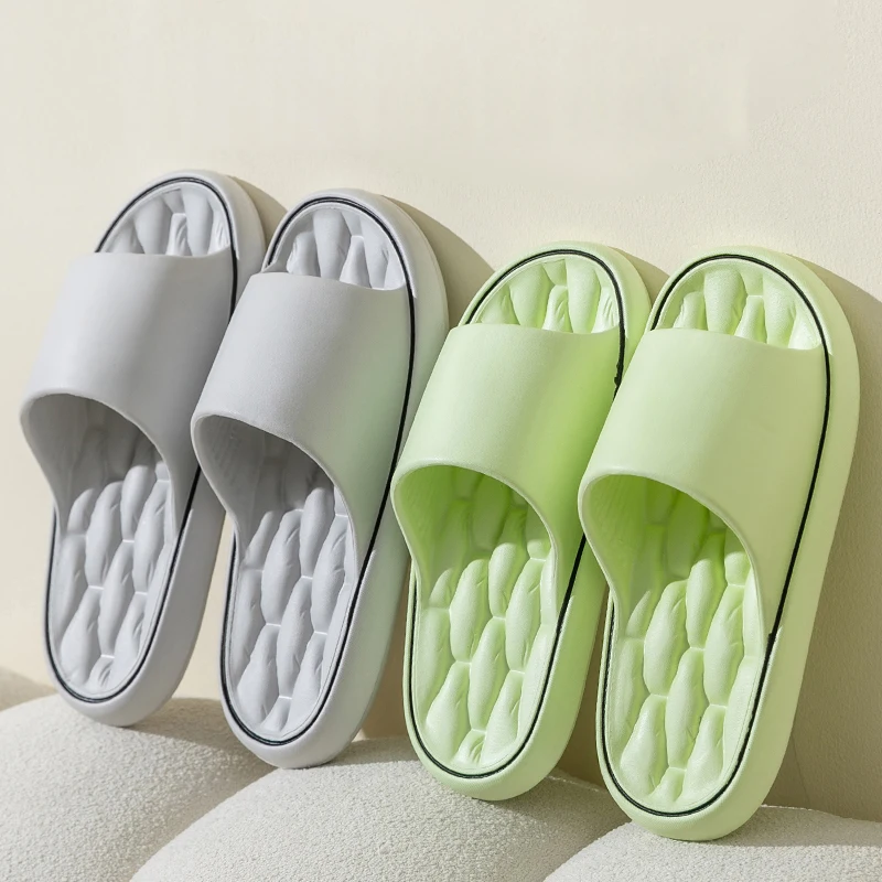 New Fashion Summer Couple Slippers Non-slip Soft Slides Lithe Comfort Sandals For Women Men Casual Shoes Ladies\' Home Flip Flops