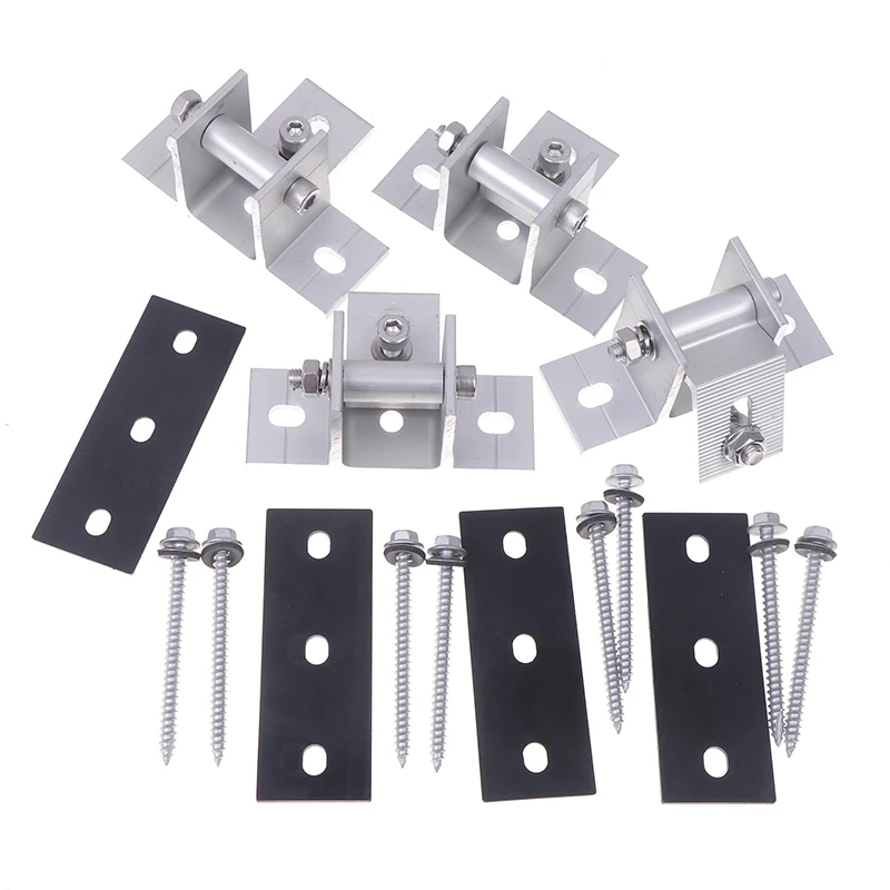 Solar Panel Bracket Tilt Mounting Rail Support With Angle Bracket Roof Mounting Accessories Solar Panel Can Rotate And Lift
