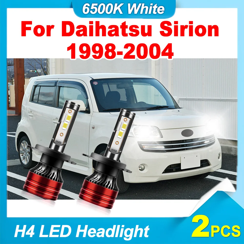 

120 Вт фары Canbus без ошибок, автоматические фары H4, яркие светодиодные лампы с высоким люменом, самые яркие обновленные чипы CSP для Daihatsu Sirion 1998-2004 гг.