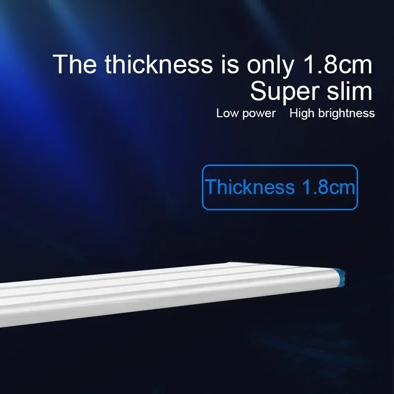 18~70CM Ultra Thin Fish Tank Bracket Light, Water Plant Landscape Light  LED Aquarium Light for Extensible Clip Lamp 90~260V