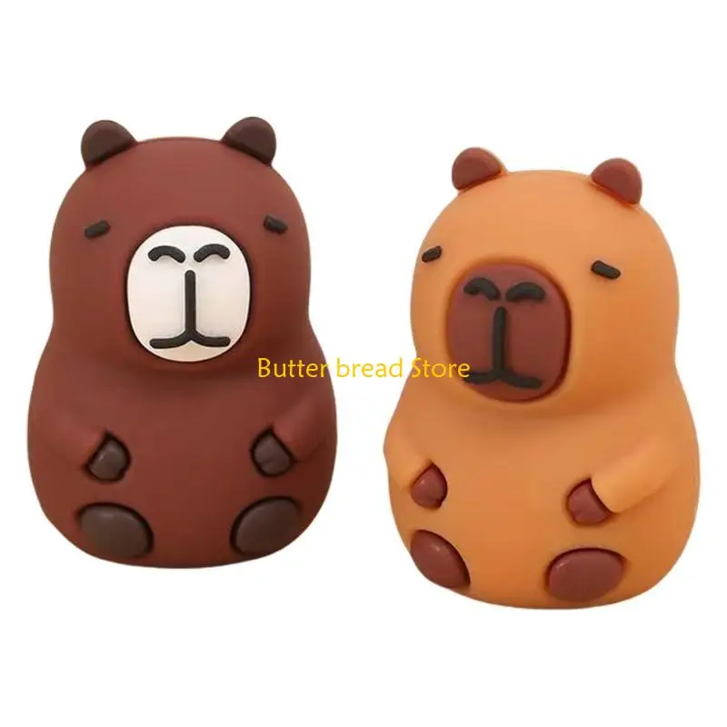 W89C Handheld Pencil Sharpener Plastic Manual Pencil Sharpener Lovely Capybara Pencil Sharpener Pencil Cutting Tool