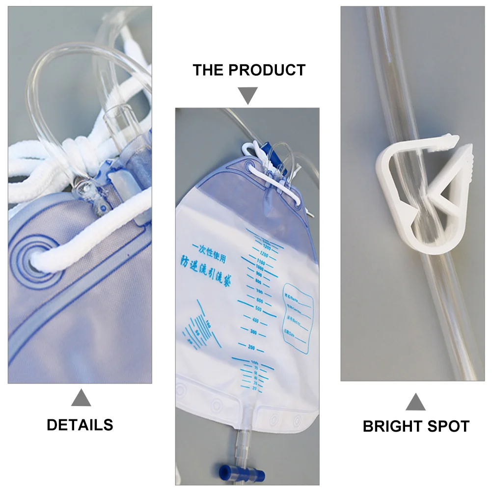 5 Pcs Urine Bag Catheter Male Urinary Care Bags for Women Nursing Drainage Pvc Female