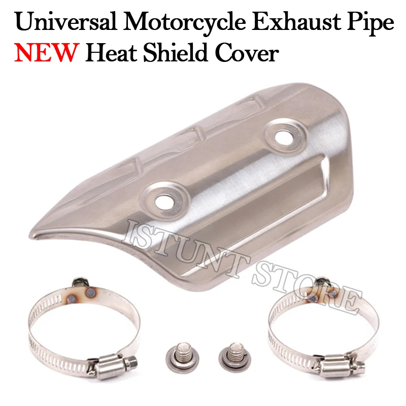 Universal Motorcycle Exhaust Pipe Heat Shield Cover Heat Insulation Anti-Scald Muffler Protector For BK750 ZX-25R SV650 RC390 R3