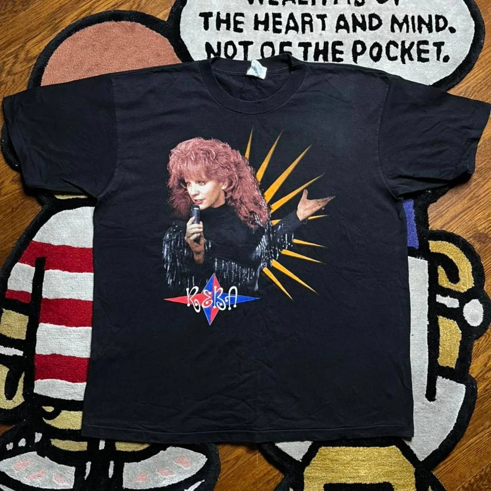 Camiseta gráfica Vintage de los 90 Reba mcwhole The Singers Diary