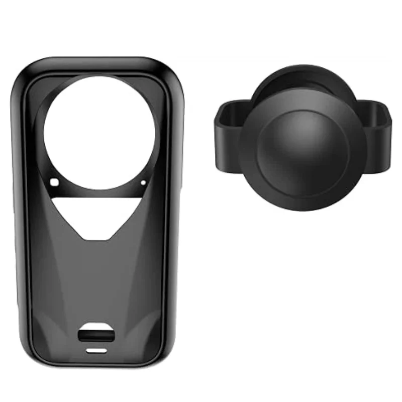 Custodia Protettiva in Silicone + Coprilente per Insta360 X6, Protezione per Lente e Corpo della Fotocamera, Protezione Completa per Insta360 X6