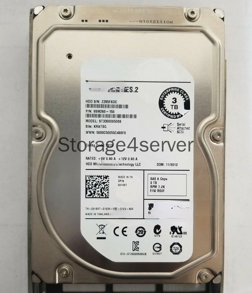 For DELL T7920 R7920 T5820 T7820 HDD 3T 7.2K 3.5