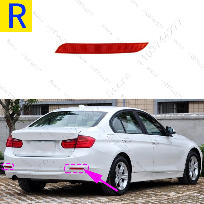 Für 2012–2016 BMW 320i 328i 335i 428i 435i, Hybrid 3 (F30 F32 F33) Heckstoßstangenreflektor-Warnlicht 63147301187 63147301188 – Detail 7