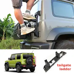 Tailgate Ladder For Suzuki Jimny JB74 2024 2023 2022 2021 2020 2019 Foldable Rear Gate Pedal Ladder Exterior Car Accessories