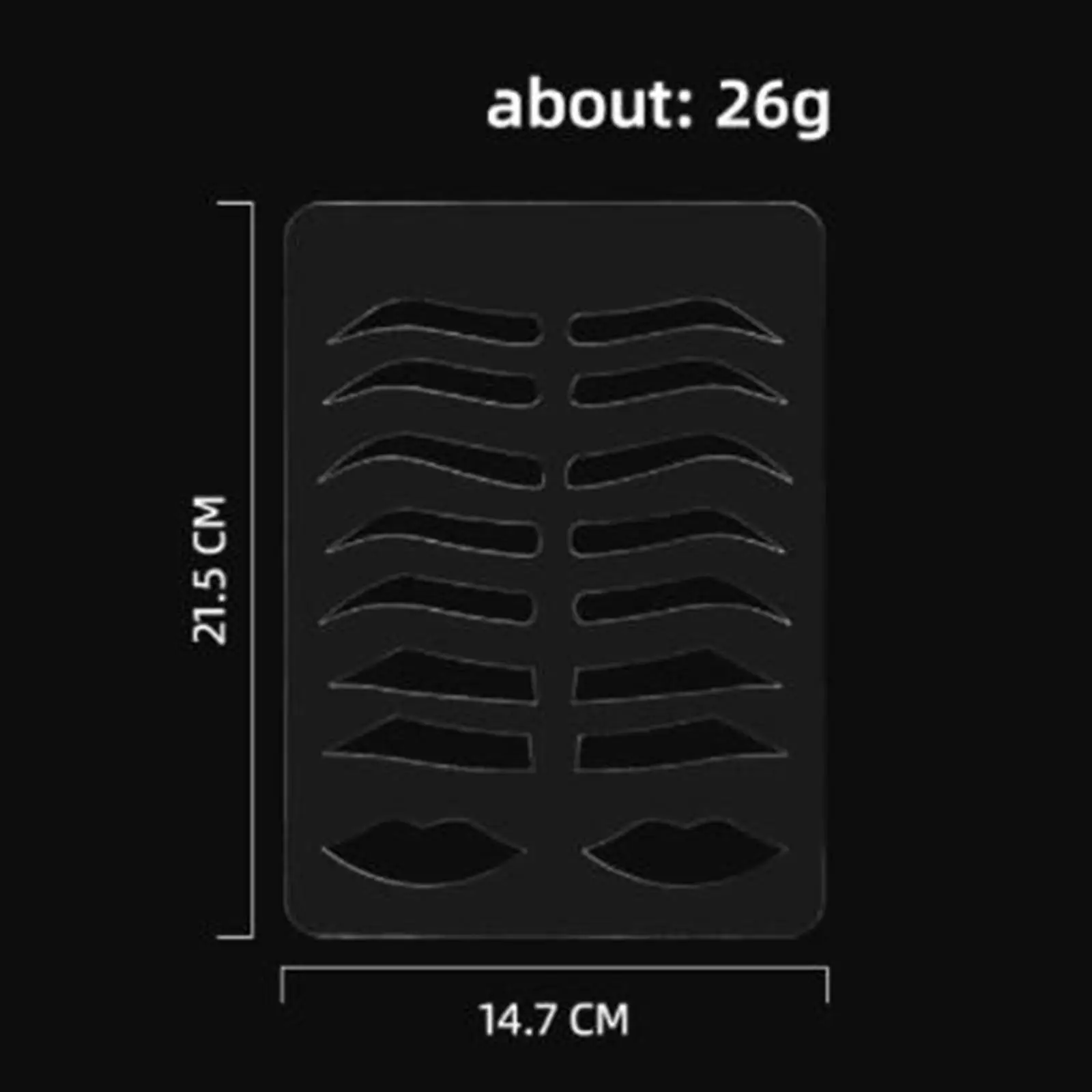 Eyebloguing-Outil règle réutilisable pour cailloux de toilettage, pour Jules Mayor inner