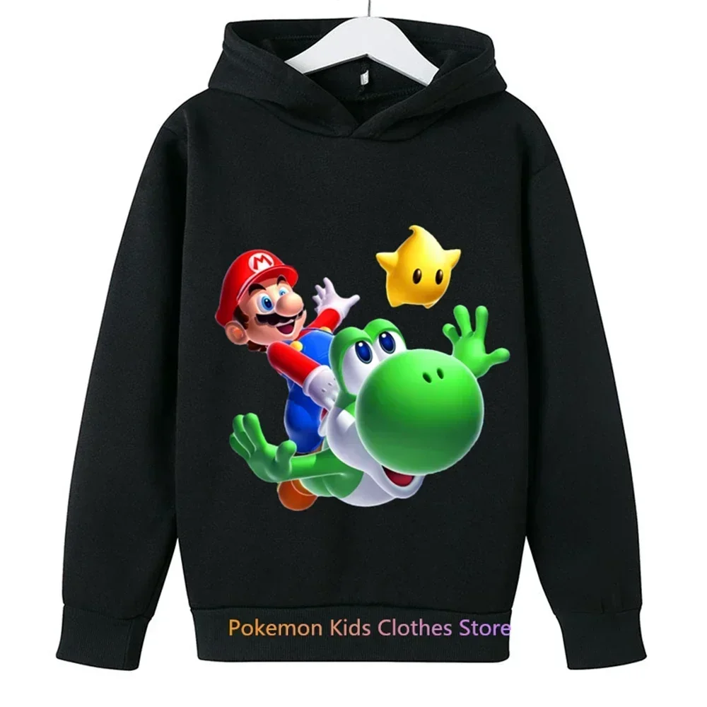 Narutoes 2024 Children's Clothing Boys and Girls Cartoon Print Spring and Autumn Older Children's Hoodies Sonic Sweatshirts