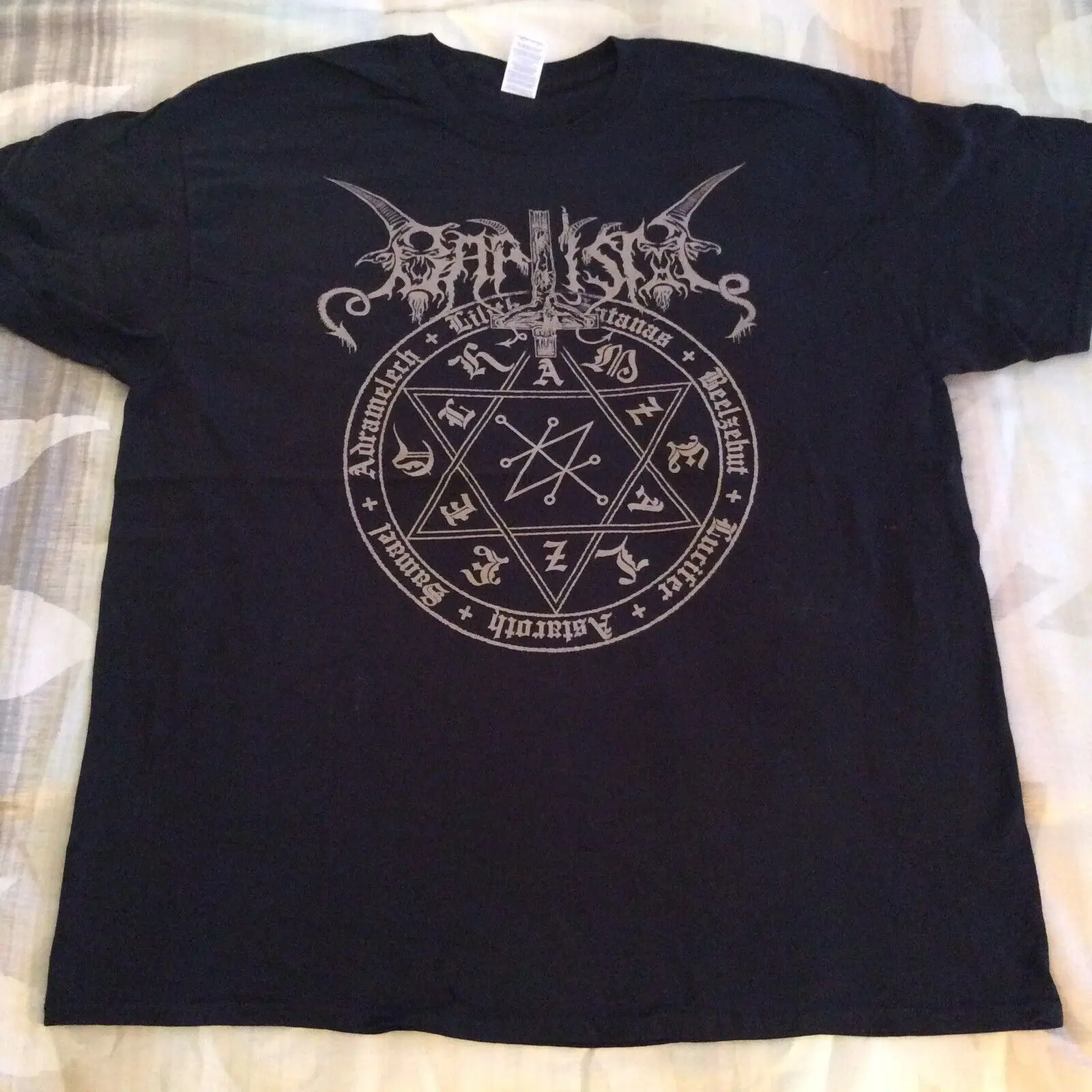 Рубашка XL для крещения, Azarath, The Chasm, Urgehal, Urfaust, инквизиция, с инкрустацией