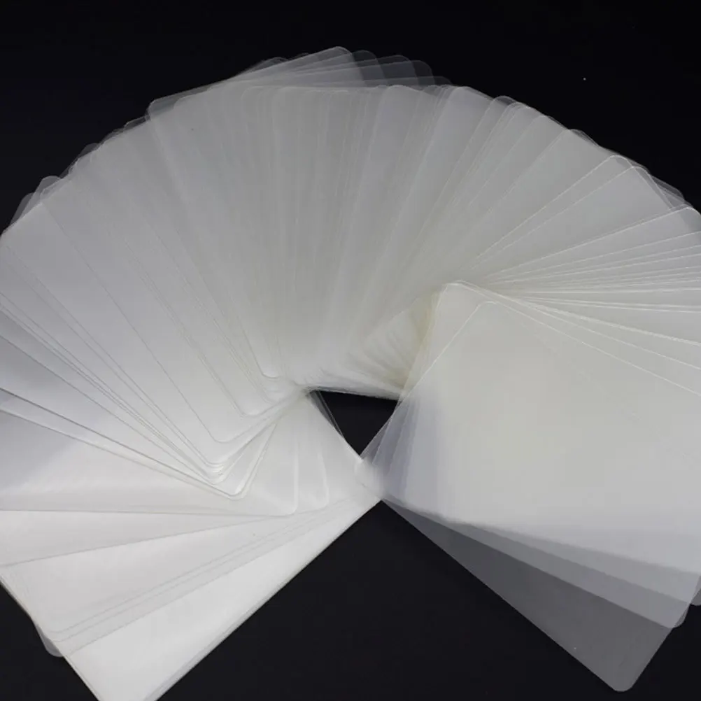

100Pcs Thermal Laminating Pouches Clear Waterproof Protective Film 0.08mm 6 Inch Photo Sealing Sheets Photo Cover