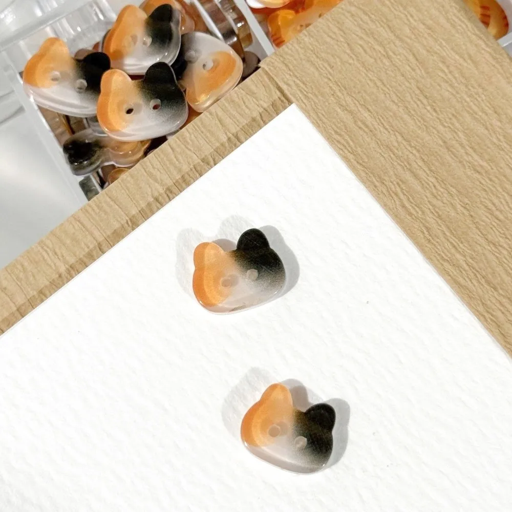 

30pcs Black Cat 12mm Kitty Buttons Creative Resin Calico Cat Buttons Cute Fashionable Ginger Cat Buttons Clothes Accessories