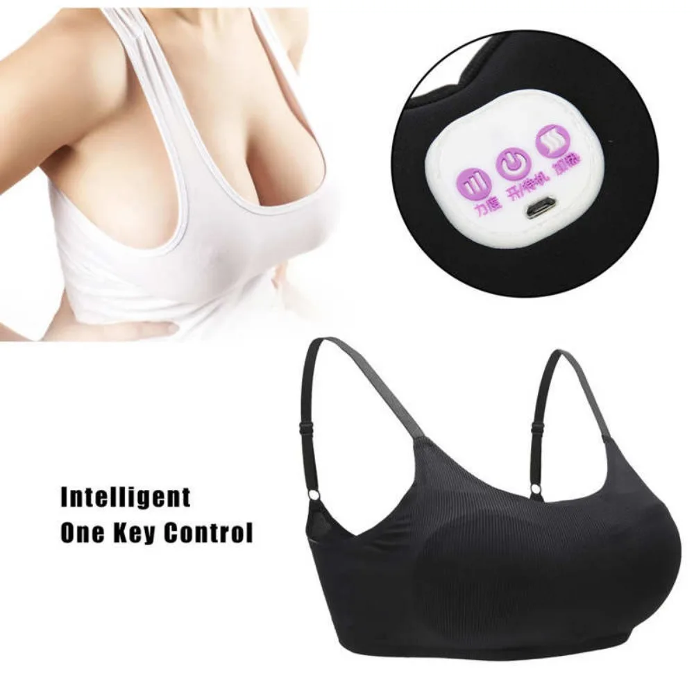 Portable Electric Breast Massage Bra Wireless Heating Vibration Chest Breast Stimulator Devices Prevent Sagging Breasts Massager - Image 2