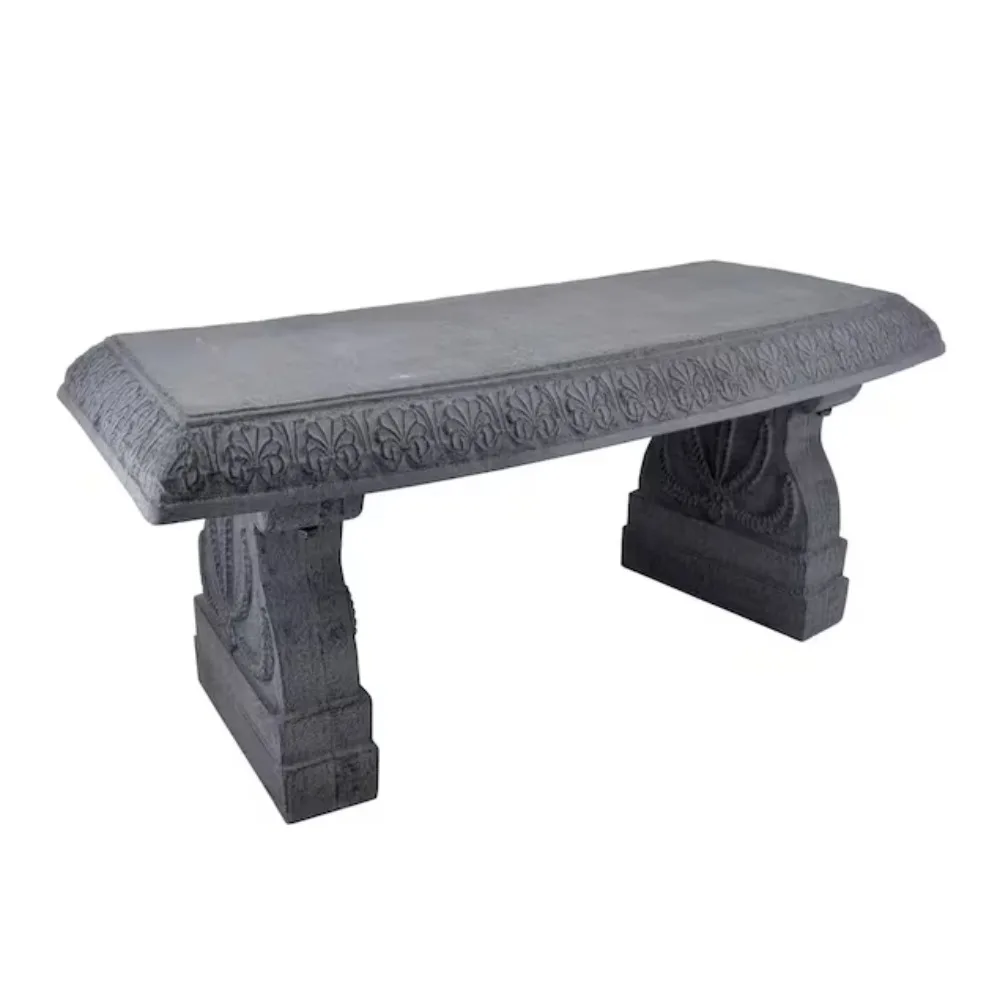 

Garden Products BE02 Fiberclay Garden, Outdoor Bench, Patio Seating for Front Porch Park Outside Furniture Decor